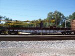 ATSF Flat Car / Crane Idler Car